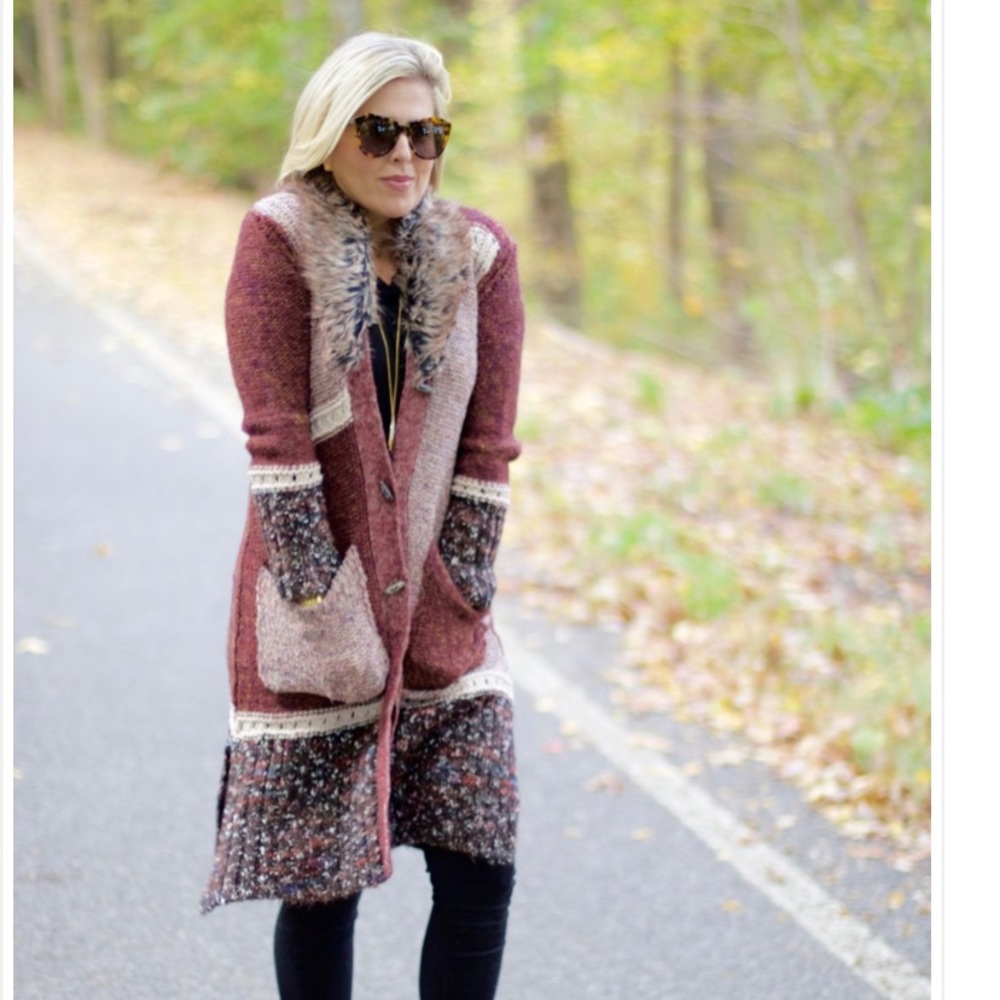 Beautiful long wool sweater